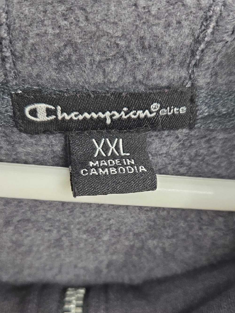 Champion Gray XXL Hoodie with Fleece Lining - Picture 2 of 16